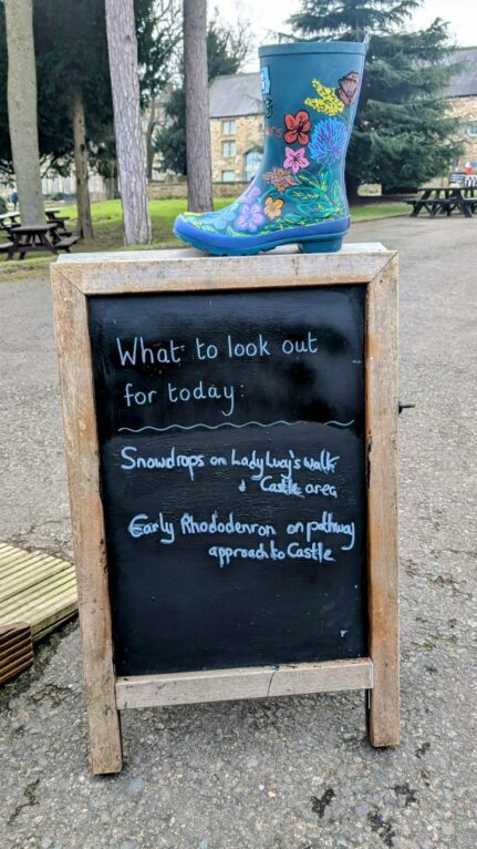 wellly boot wander at Wentworth Castle Gardens February Half-Term